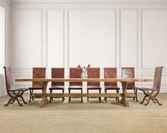 19th C. French Provincial Farmhouse Oak Dining Table 11 Ft.