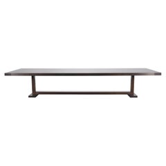 Monumental Ferrell+Mittman Modern Trestle Dining Table 13 Ft