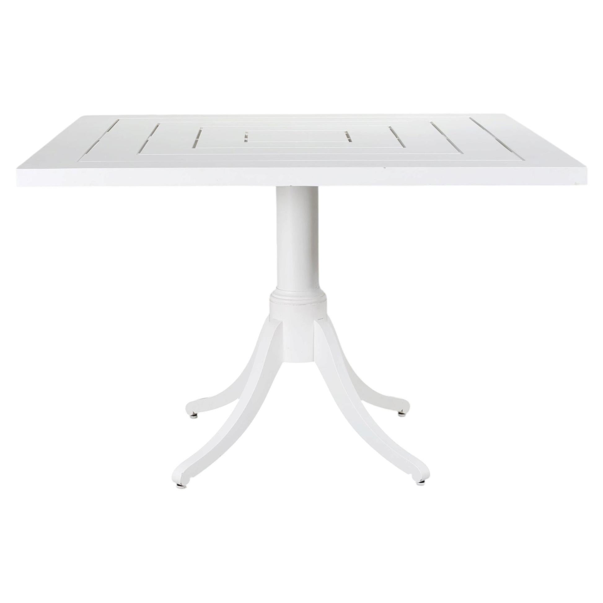 McKinnon and Harris "Maury" Square Aluminum Garden Dining Table