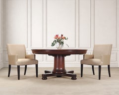 Set of Twelve A. Rudin No. 442 Upholstered Dining Armchairs
