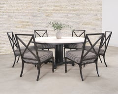 McKinnon and Harris Albemarle Limestone Garden Dining Table 63"