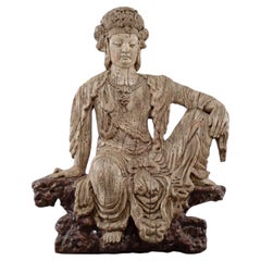 Statue de style Qing représentant le bodhisattva Guanyin