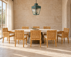 Set of 8 Billy Baldwin for Bielecky Brothers Cane Dining Chairs