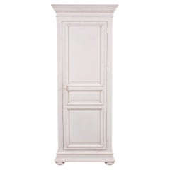 Country French Provincial Painted Bonnetière Storage Cabinet