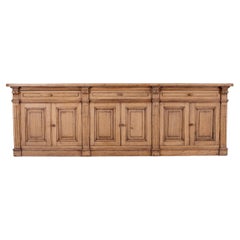Country French Provincial Bleached Oak Enfilade Sideboard 8 Ft