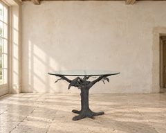 Giacometti Inspired Sculptural Bronze Tree Dining Center Table