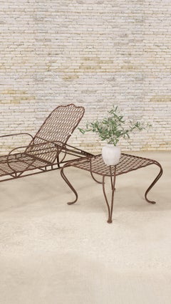 Pair of Rose Tarlow Twig Iron Garden Lattice Side Tables