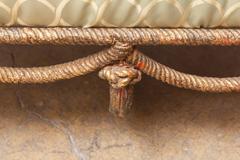 French Fournier Style Gilt Rope Slipper Chair