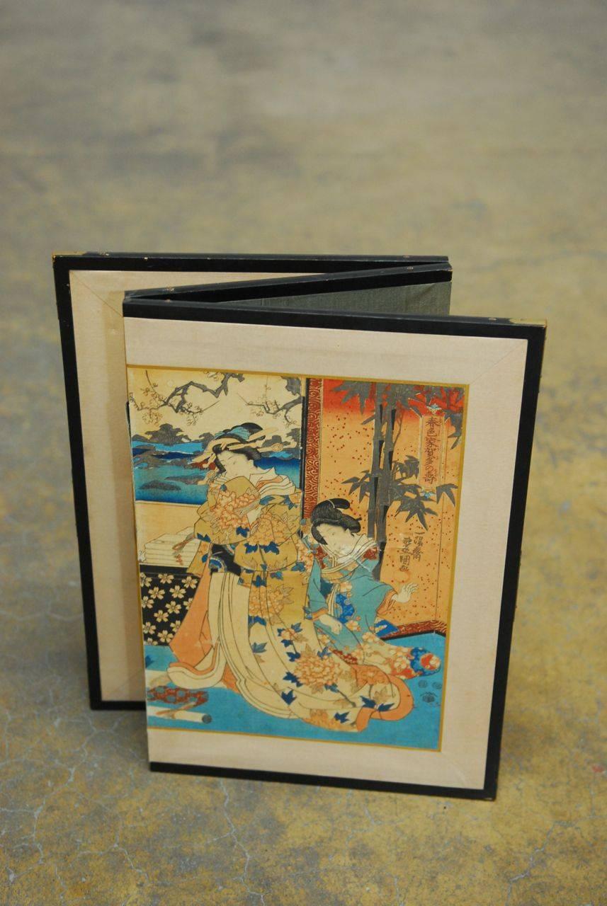 Utagawa Kunisada Japanese Ukiyo-E Woodblock Print Screen 1
