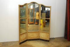 Louis XVI Style Three-Panel Triptych Folding Screen or Room Divider