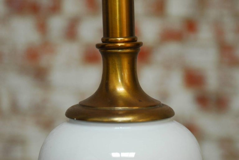 20th Century Monumental Chinese Blanc de Chine Porcelain Vase Lamp For Sale