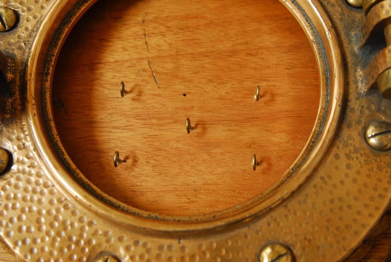 19th Century Pair of British Royal Navy Brass Ships Portholes