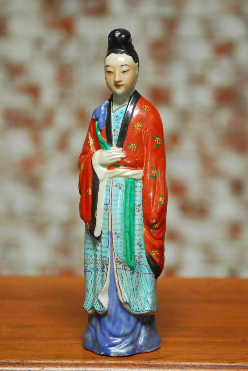 Set of Six Chinese Porcelain Qing Emperor Figural Group 3