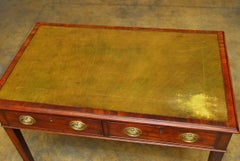 George III Leather Top Mahogany Writing Desk or Library Table