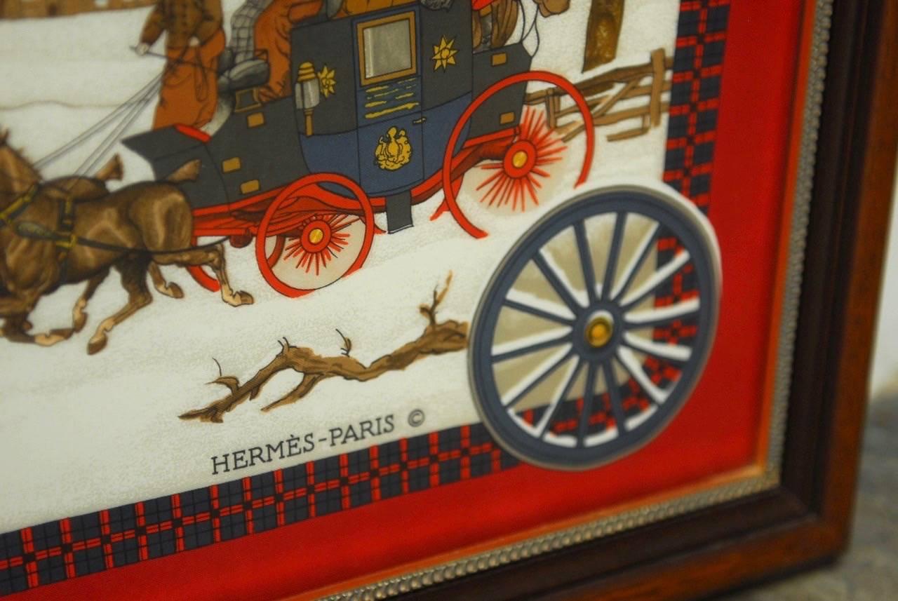 Victorian Framed Hermes Scarf 
