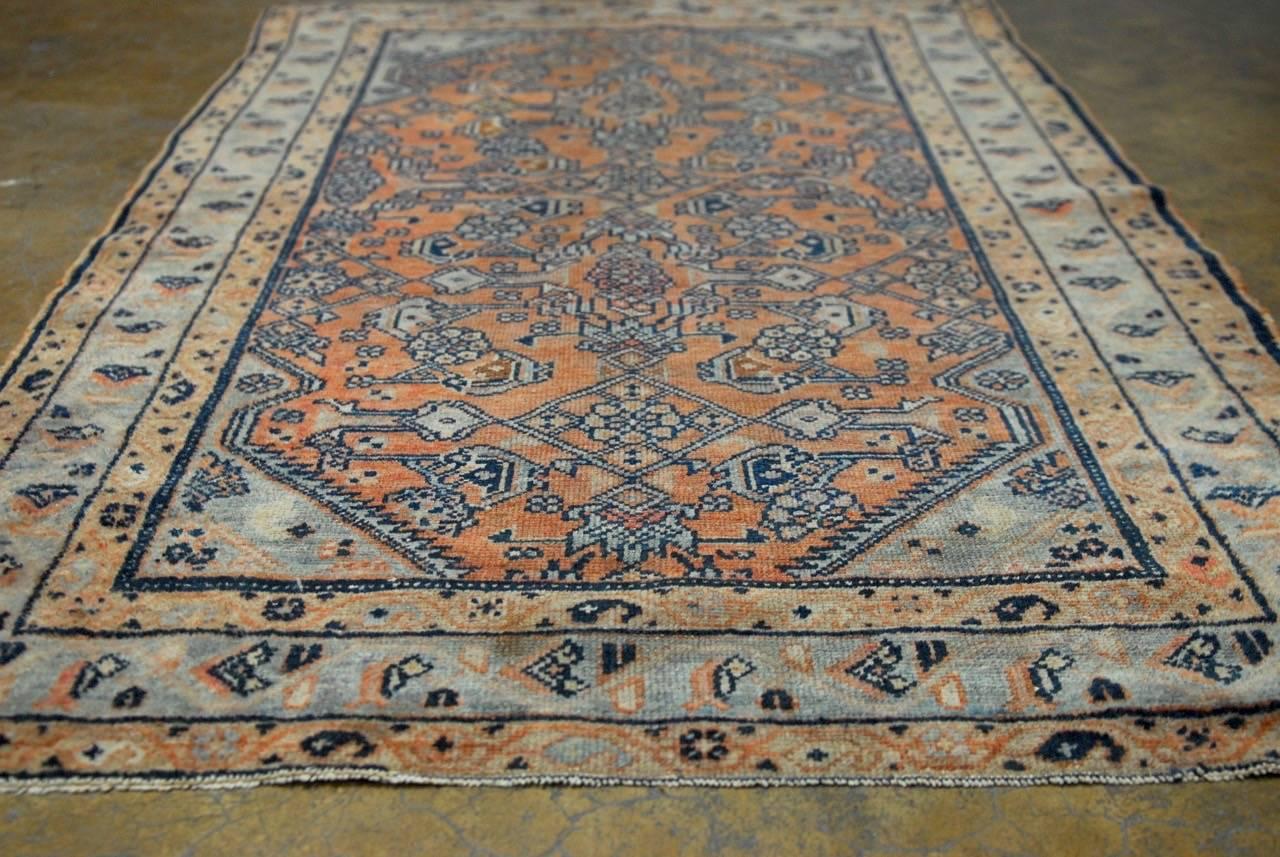 Wool Antique Persian Tribal Style Hamadan Rug