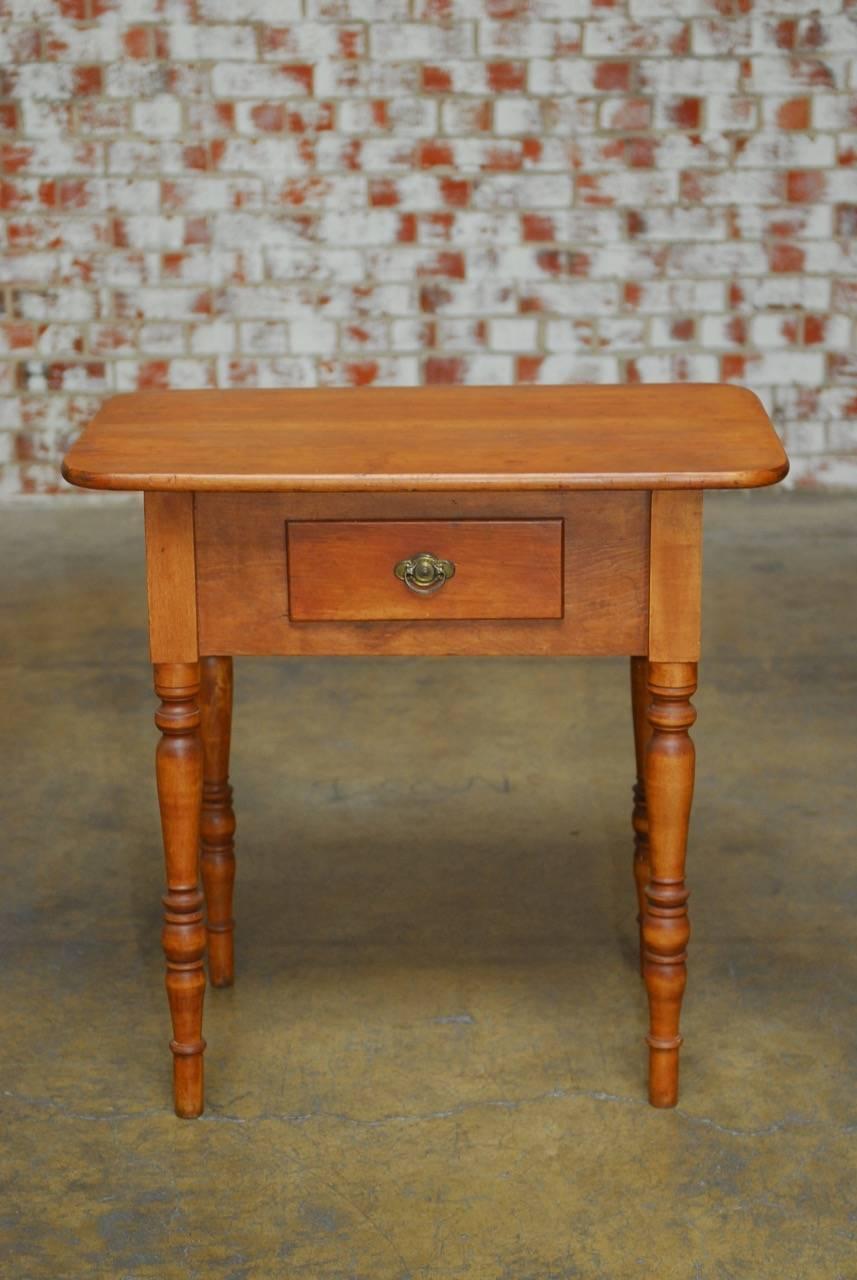 Country 19th Century English Provincial Work Table or Farm Table 