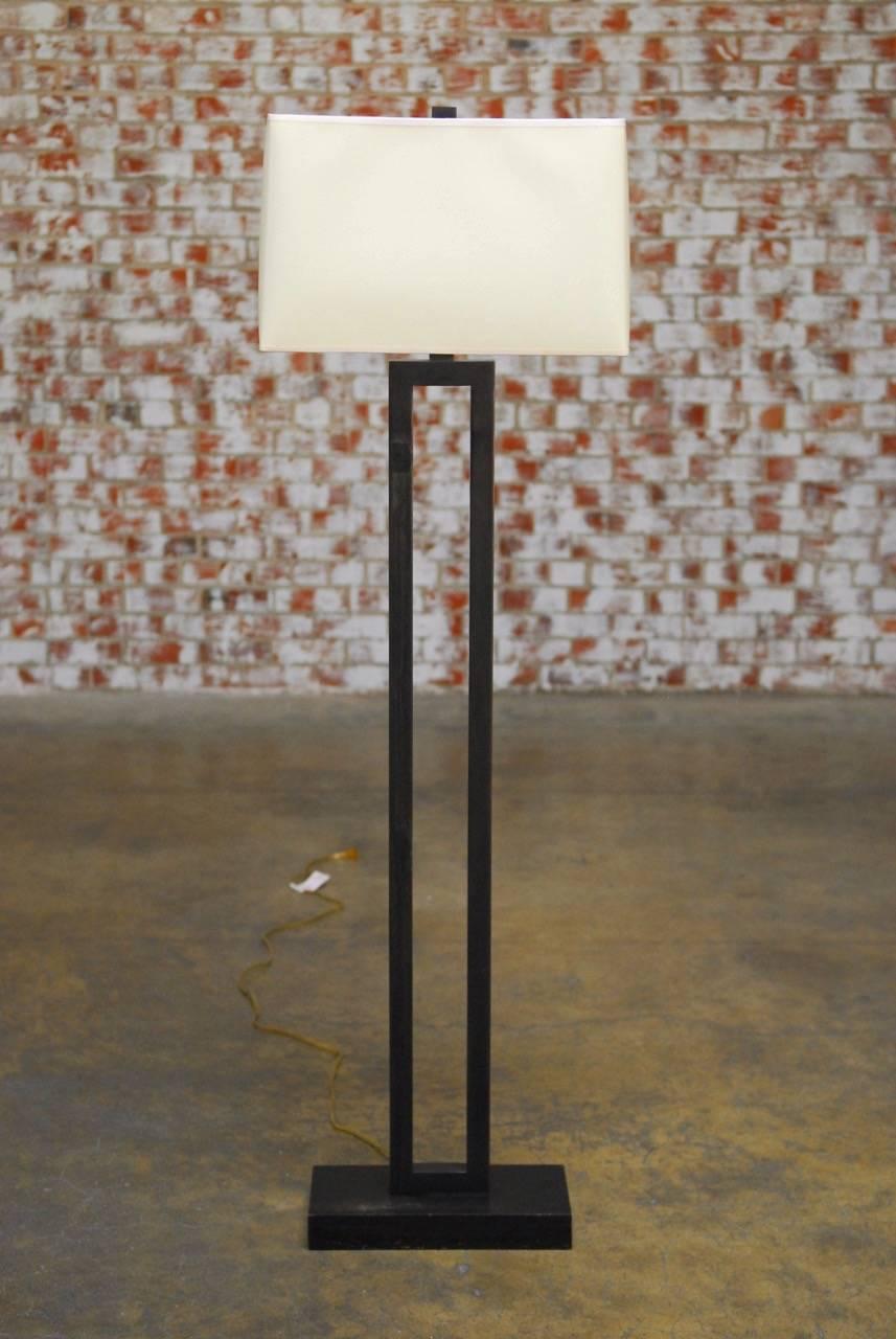 modern bronze floor lamp