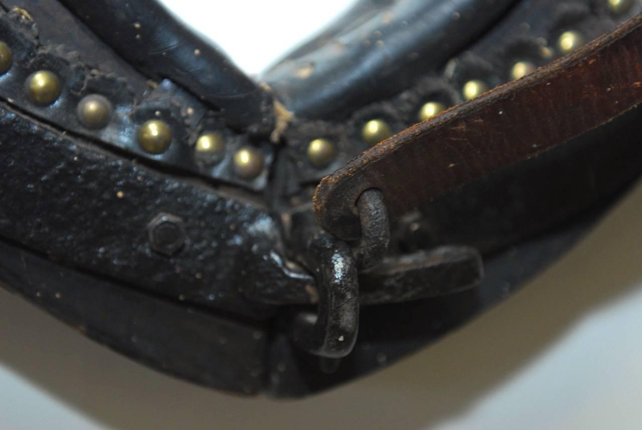 Hand-Crafted Dutch Equestrian Harness Collar Tack Hames with Sleigh Bells