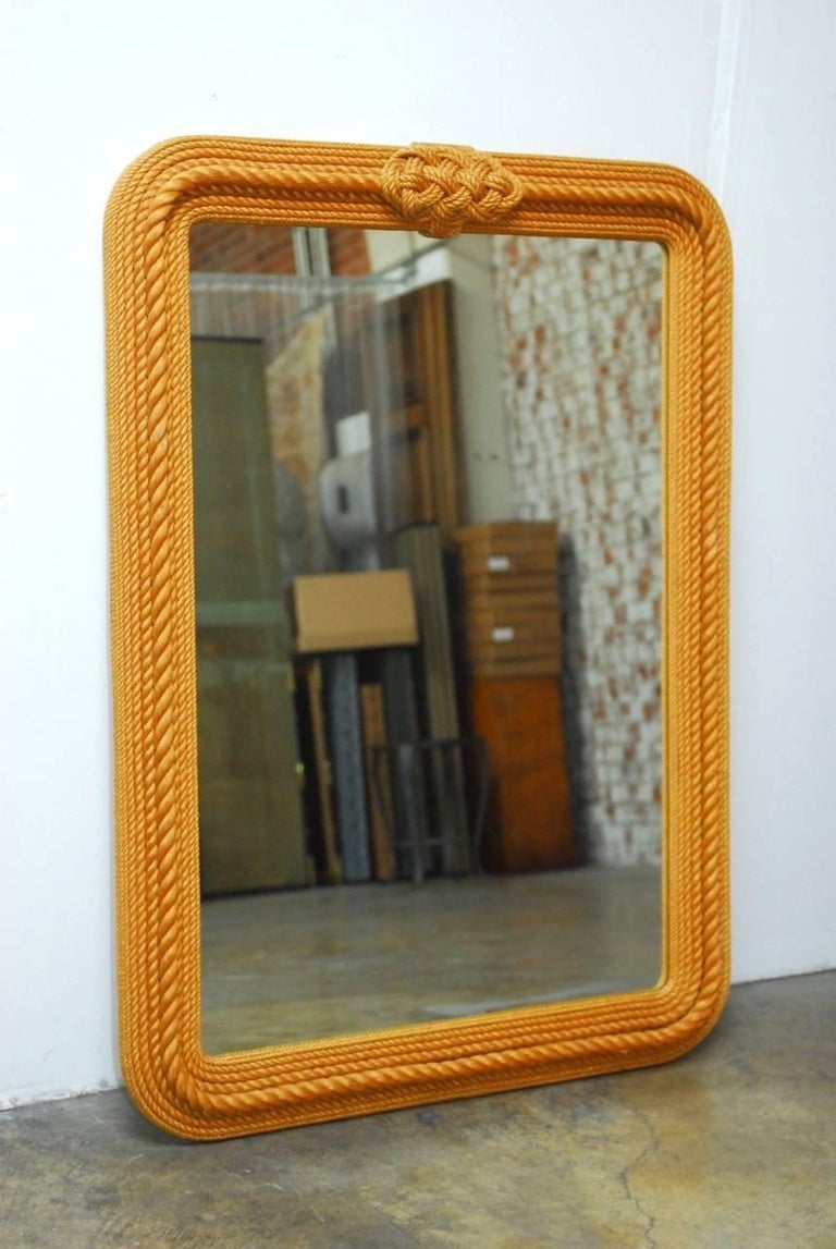 Monumental Maritime Nautical Rope Knot Mirror at 1stDibs