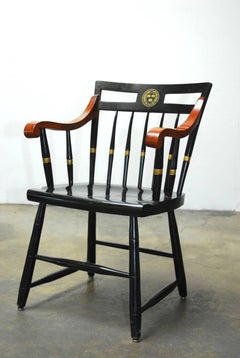 Set of Four Nichols and Stone Harvard Scholar's Chairs