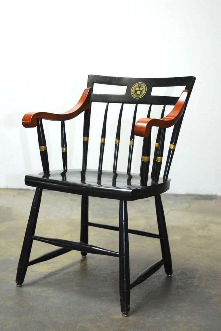 Set of Four Nichols and Stone Harvard Scholar's Chairs at 1stDibs