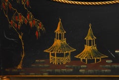 Italian Chinoiserie Japanned Magazine Rack for Bergdorf Goodman