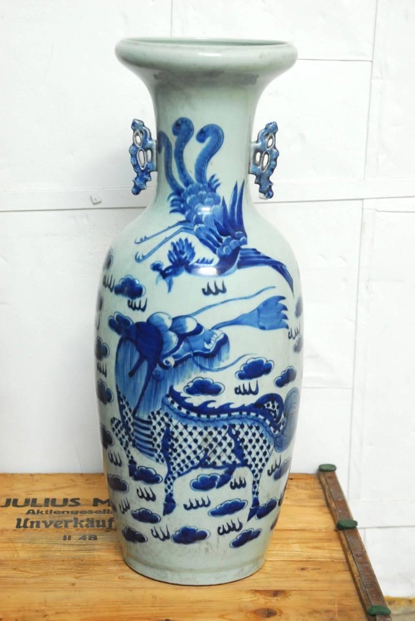 blue and white ceramic