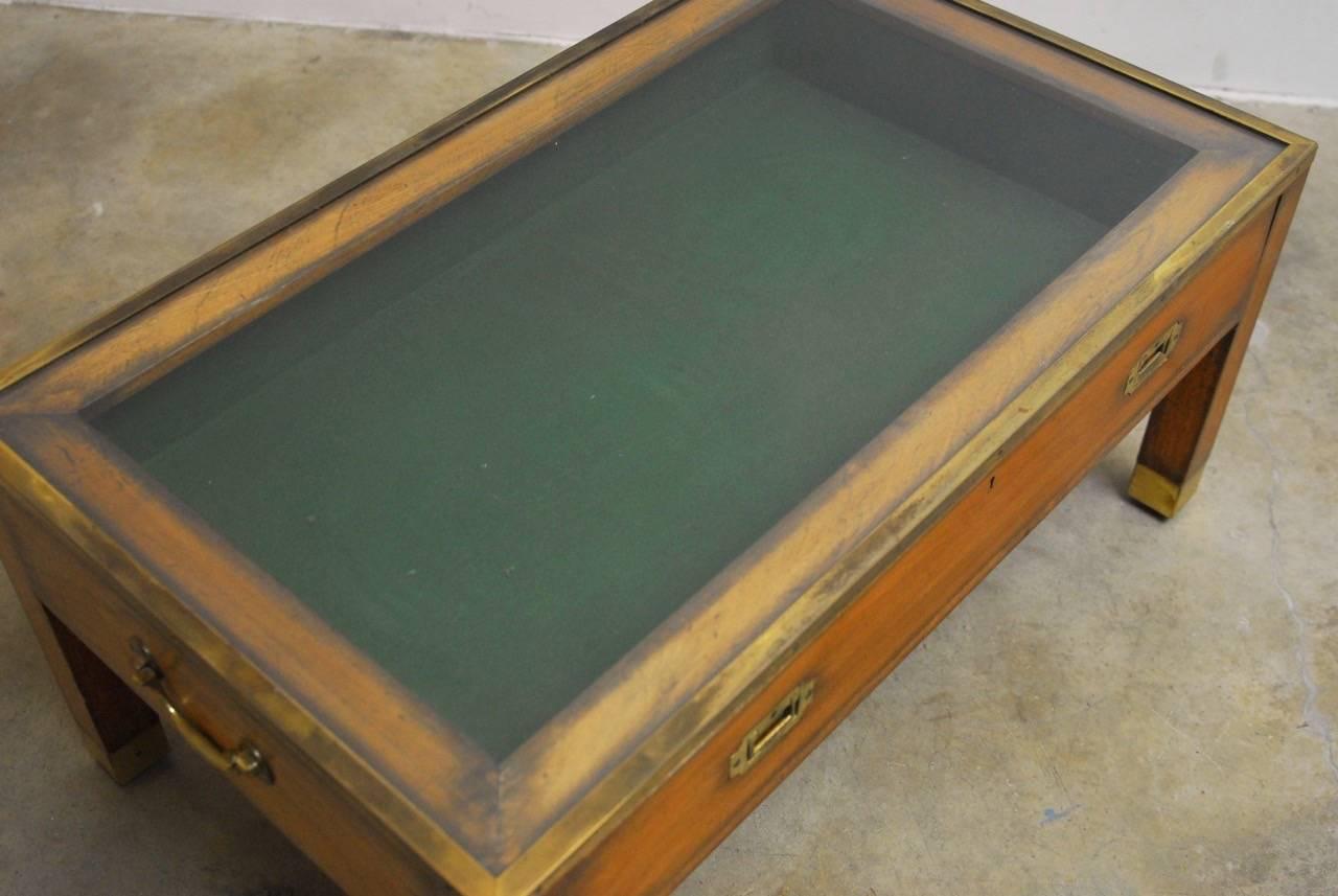 coffee table with display case top