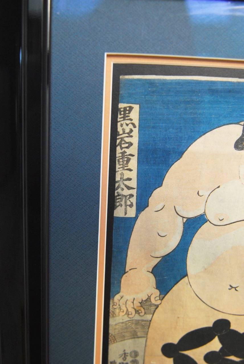 sumo woodblock prints