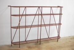 French Art Deco Iron Display Shelf or Baker's Rack