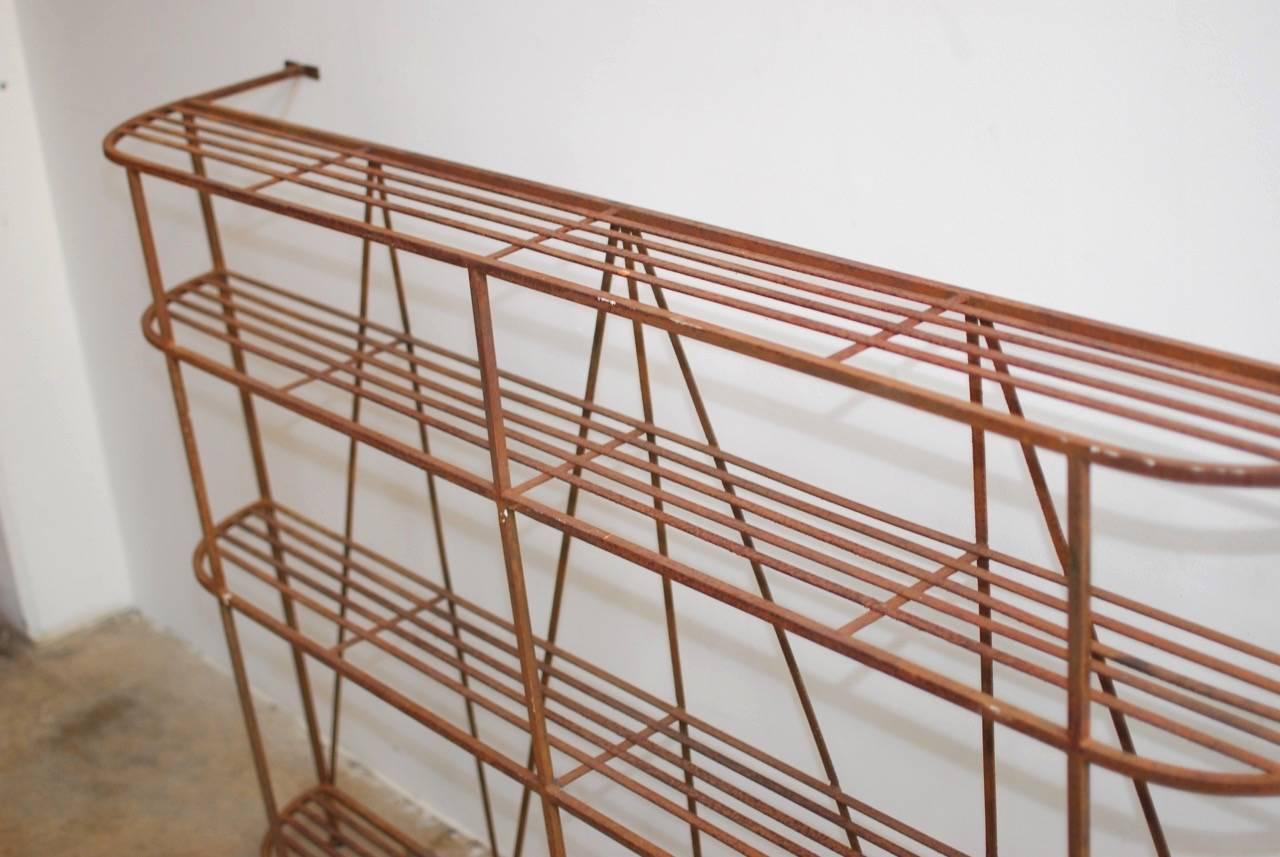 French Art Deco Iron Display Shelf or Baker's Rack In Good Condition In Rio Vista, CA