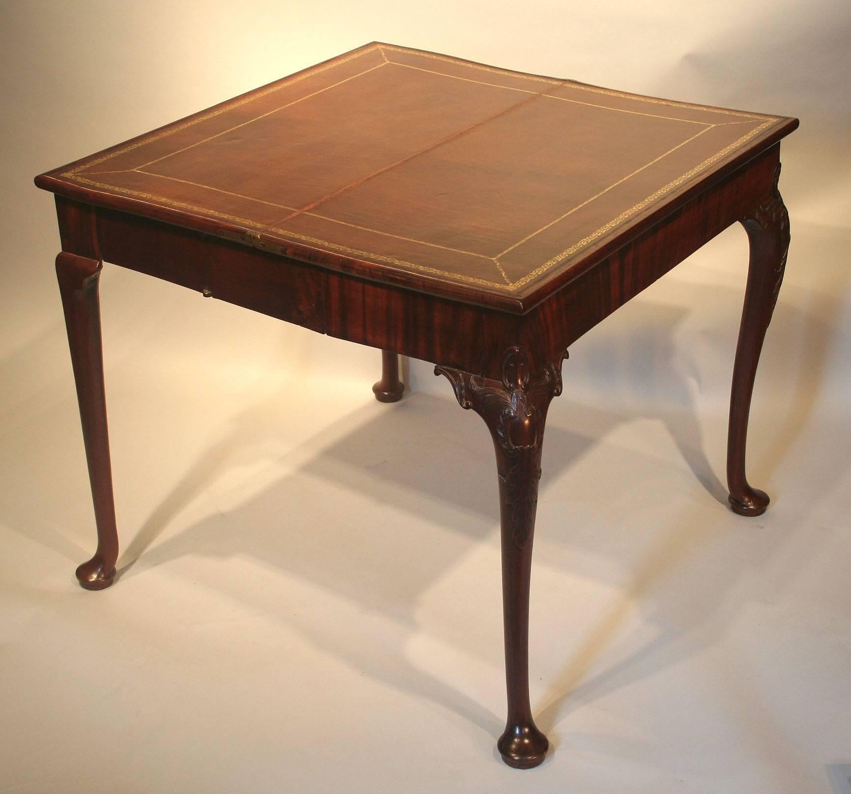 George II 18th Century English Card Table or Game Table For Sale