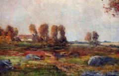 19th Century American Oil Painting of Impressionist Landscape by Max Weyl