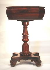 19th Century English Rosewood Tea Poy