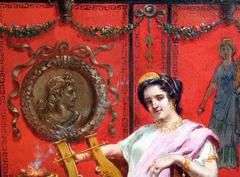 19th Century Spanish Oil Painting of a Classical Woman by Rico y Cejudo