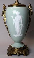 Pair of 19th Century Porcelain Vases Wired as Lamps