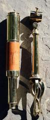 19th Century English Brass Telescope and Stand