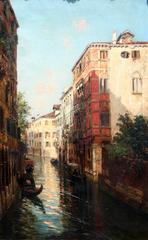 19th Century Oil Painting of Venice by Bernardo Hay