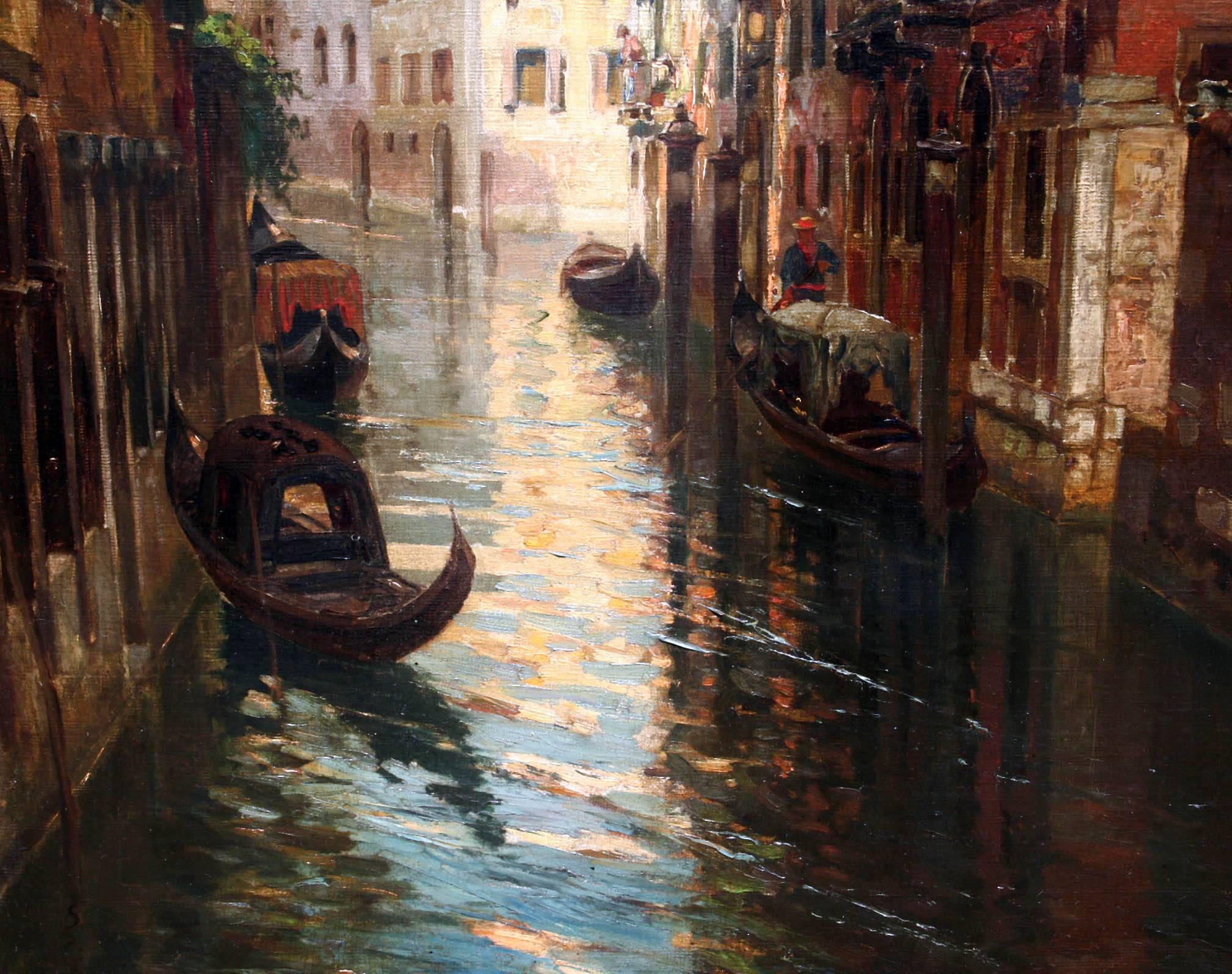 19th Century Oil Painting of Venice by Bernardo Hay In Good Condition For Sale In Alexandria, VA