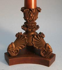 Pair of 19th Century Italian Grand Tour Bronze Candlesticks