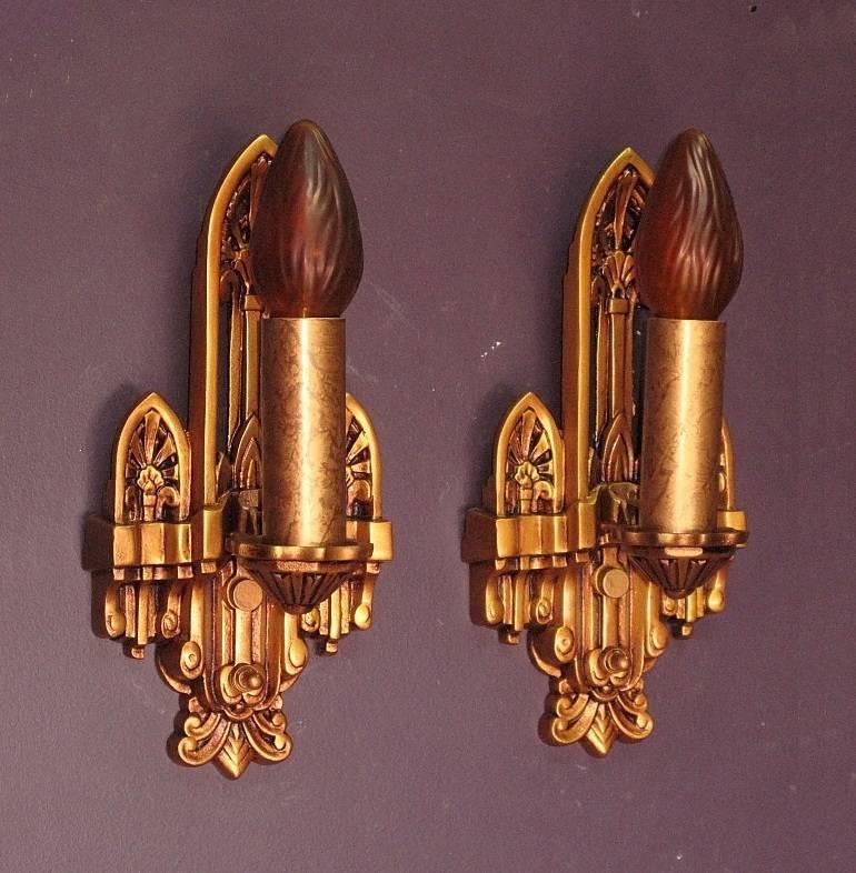 American Old New England Church Sconces, 1920s For Sale