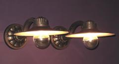 Vintage Service Station Gooseneck Brackets, circa 1935