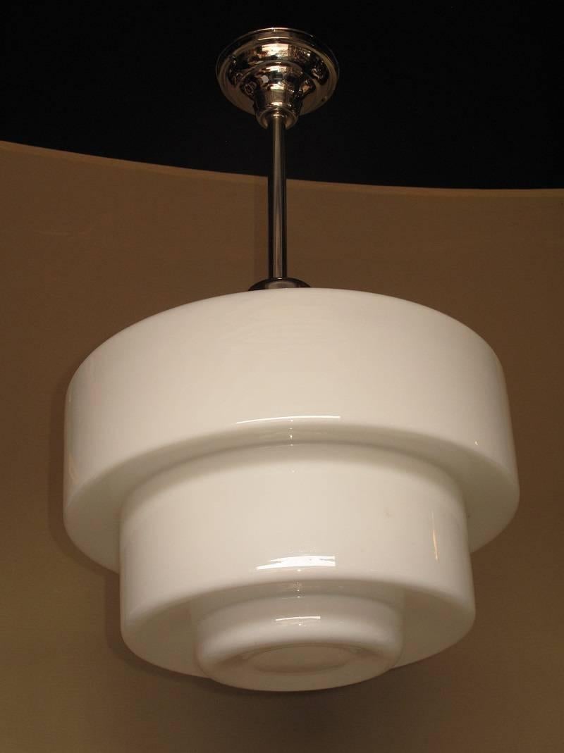 Industrial Huge 1920s Schoolhouse Electric Lighting Fixtures