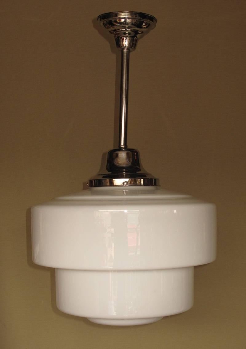 American Huge 1920s Schoolhouse Electric Lighting Fixtures