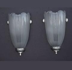 Pair Deco Streamline Sconces