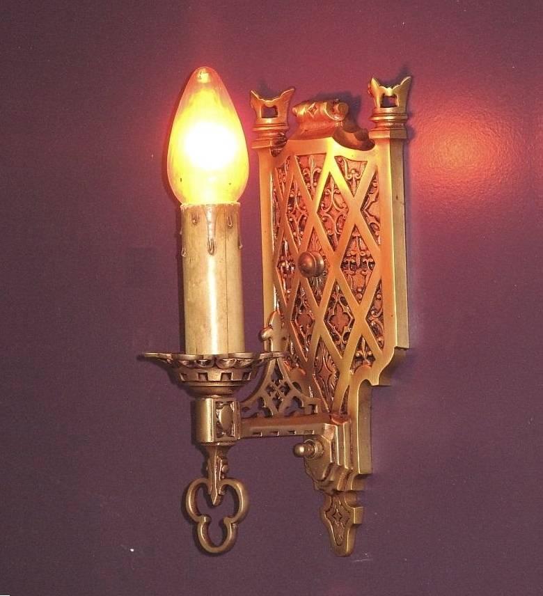 Cast 4 European Inspired Single Bulb Wall Sconces