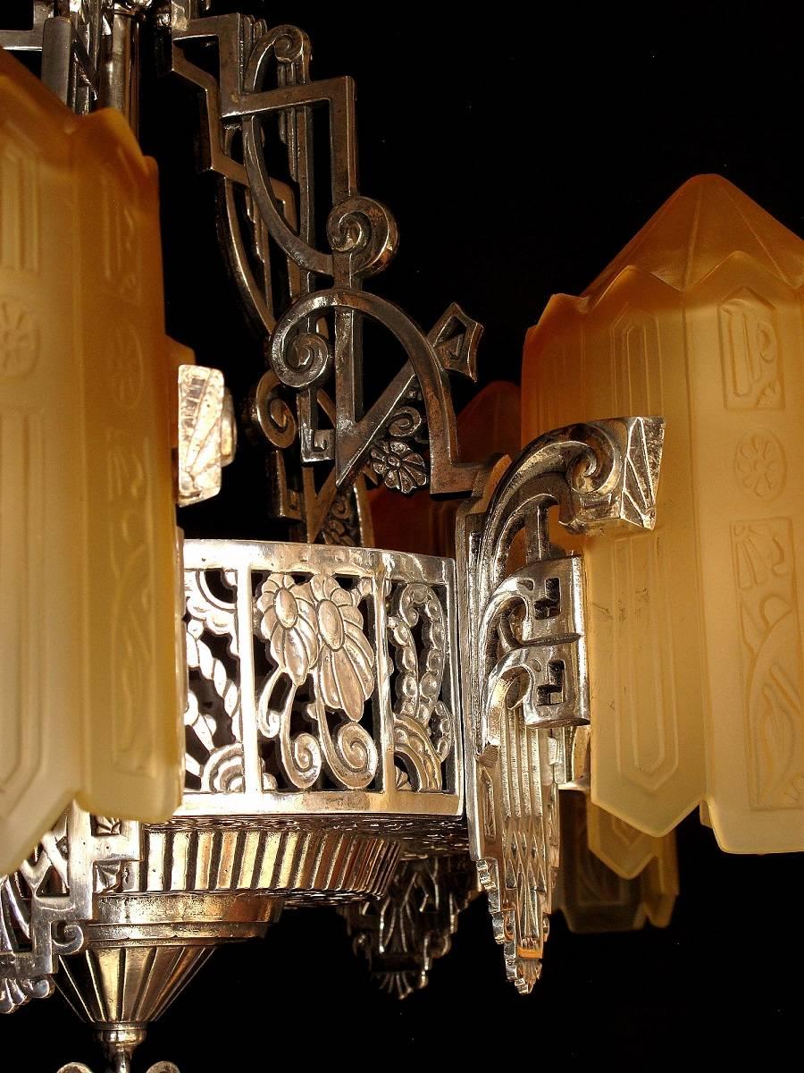 20th Century Grande Dame of American Art Deco Lighting, circa 1932