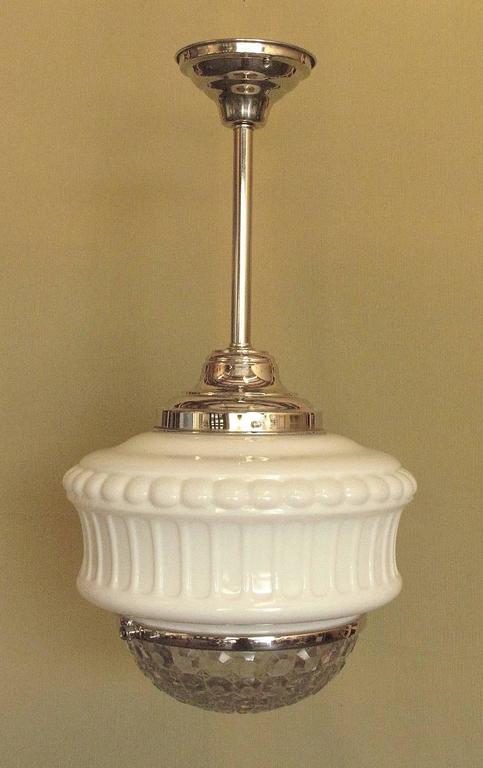 Large Vintage Schoolhouse Fixture, circa 1920s at 1stdibs