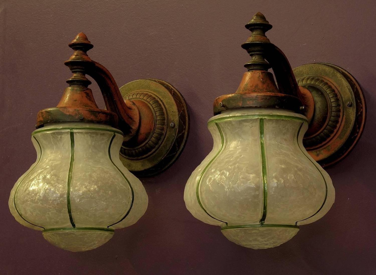 1920s Cast Iron Porch Lights For Sale at 1stdibs
